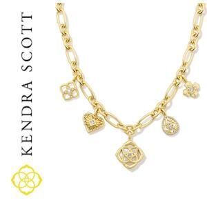 NEW | Kendra Scott | Lacie Statement Charm Necklace in Ivory Mother of Pearl